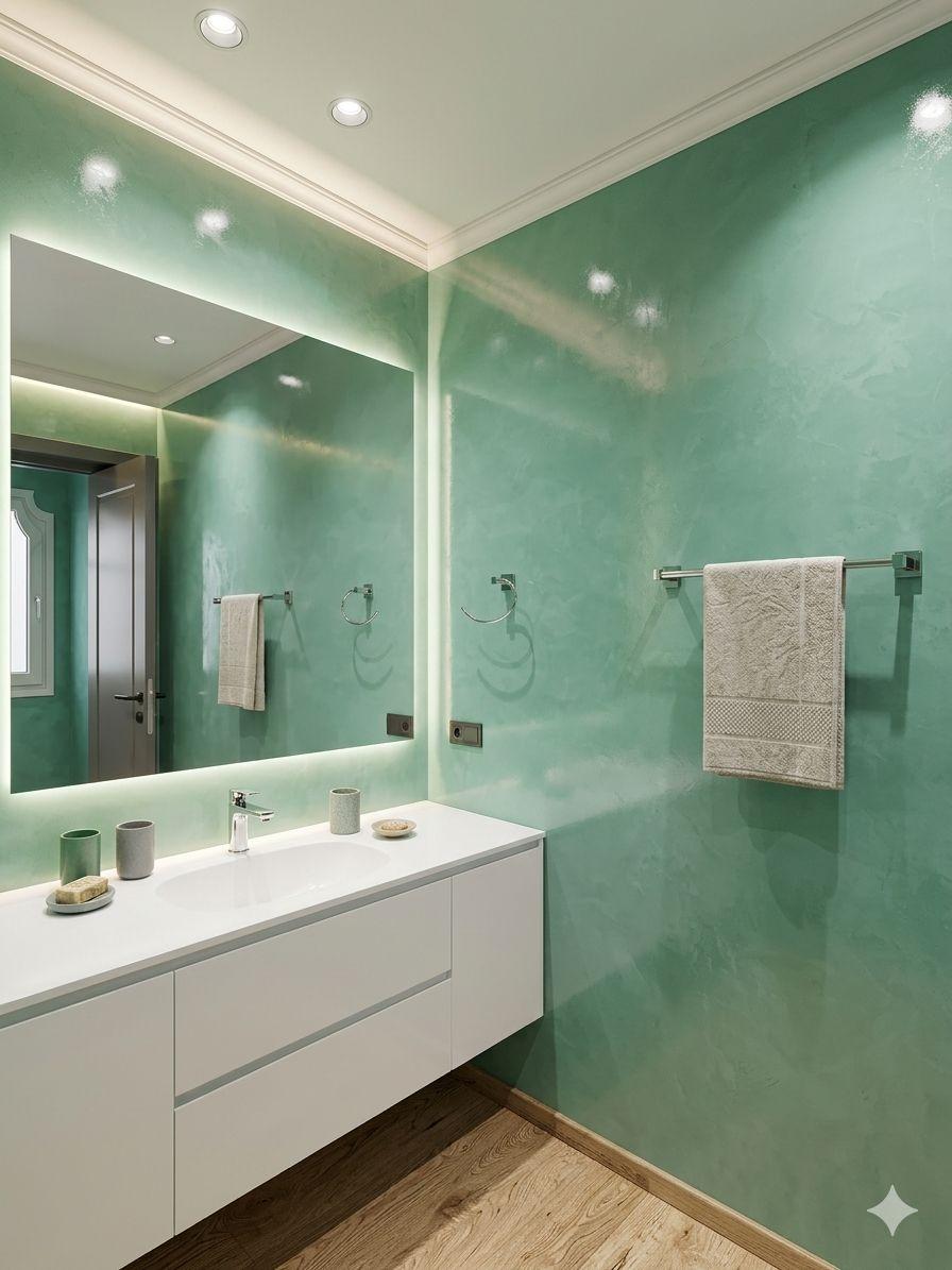 Acabado premium en microcemento para residencia