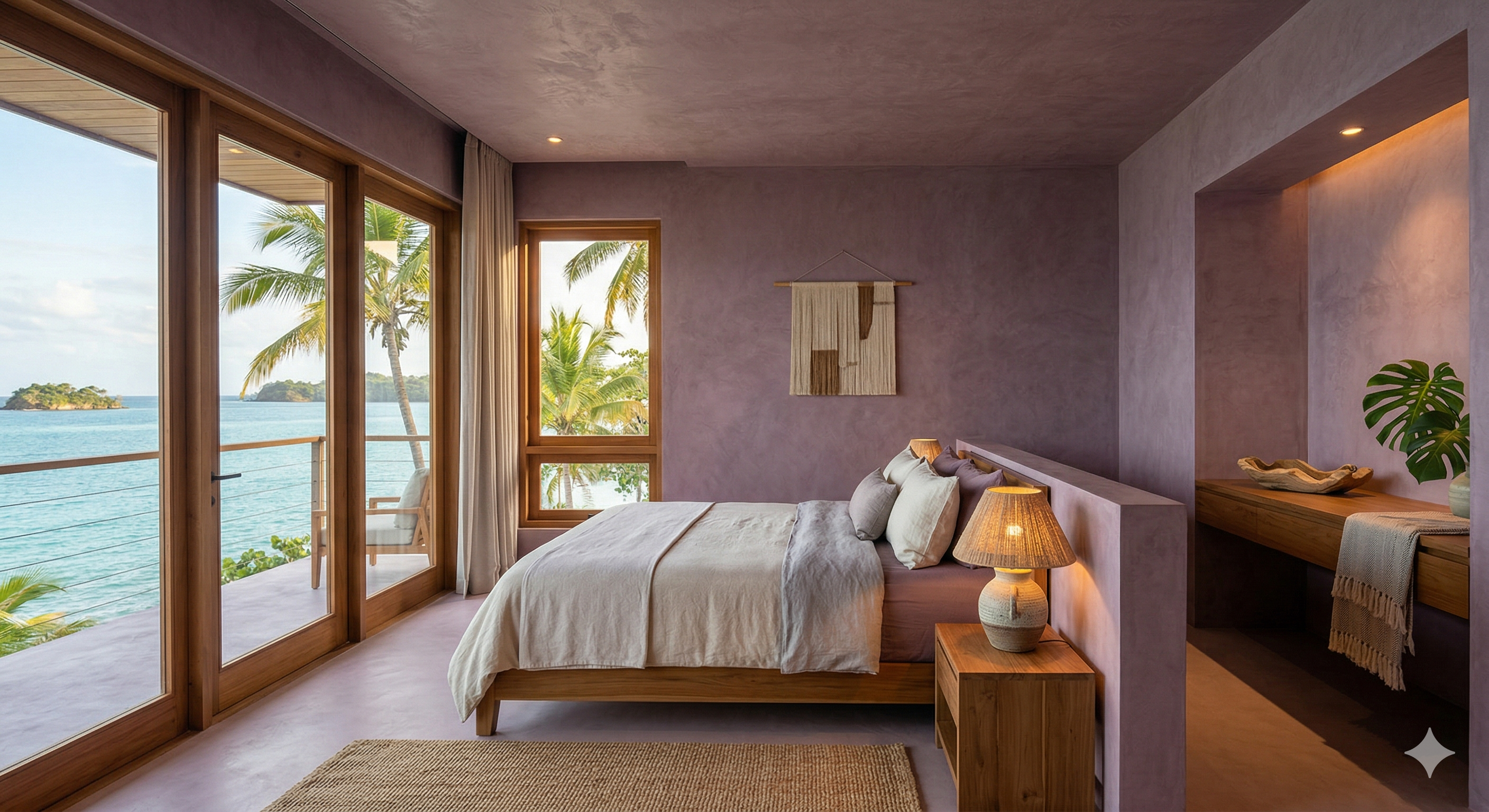 Acabado texturizado moderno en pared interior